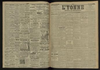 3 vues - L\'Yonne, journal du département, n° 151, mercredi 29 juin 1904 (ouvre la visionneuse)