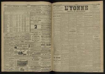 3 vues - L\'Yonne, journal du département, n° 153, vendredi 1 juillet 1904 (ouvre la visionneuse)
