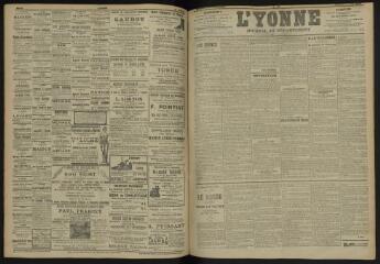 3 vues - L\'Yonne, journal du département, n° 157, mercredi 6 juillet 1904 (ouvre la visionneuse)