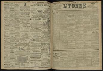 3 vues - L\'Yonne, journal du département, n° 158, jeudi 7 juillet 1904 (ouvre la visionneuse)