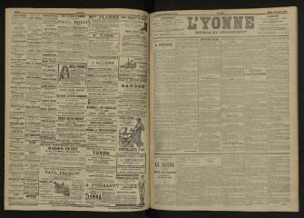 3 vues - L\'Yonne, journal du département, n° 162, mardi 12 juillet 1904 (ouvre la visionneuse)