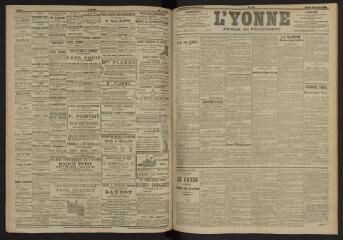 3 vues - L\'Yonne, journal du département, n° 167, mardi 19 juillet 1904 (ouvre la visionneuse)