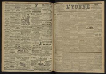 3 vues - L\'Yonne, journal du département, n° 169, jeudi 21 juillet 1904 (ouvre la visionneuse)
