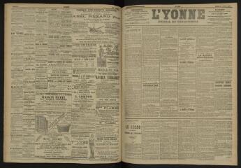 3 vues - L\'Yonne, journal du département, n° 172, lundi 25 juillet 1904 (ouvre la visionneuse)