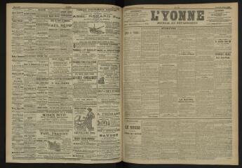 3 vues - L\'Yonne, journal du département, n° 175, jeudi 28 juillet 1904 (ouvre la visionneuse)
