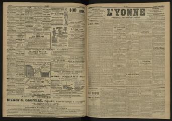 3 vues - L\'Yonne, journal du département, n° 178, lundi 1 août 1904 (ouvre la visionneuse)
