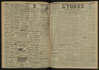 3 vues - L\'Yonne, journal du département, n° 181, jeudi 4 août 1904 (ouvre la visionneuse)