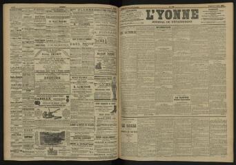 3 vues - L\'Yonne, journal du département, n° 182, vendredi 5 août 1904 (ouvre la visionneuse)