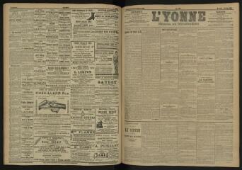 3 vues - L\'Yonne, journal du département, n° 183, samedi 6 août 1904 (ouvre la visionneuse)