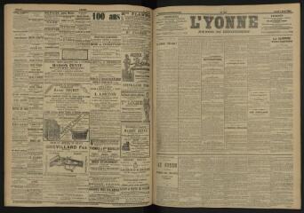 3 vues - L\'Yonne, journal du département, n° 184, lundi 8 août 1904 (ouvre la visionneuse)