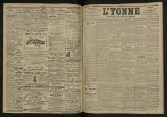 3 vues - L\'Yonne, journal du département, n° 209, mercredi 7 septembre 1904 (ouvre la visionneuse)