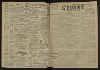 3 vues - L\'Yonne, journal du département, n° 216, jeudi 15 septembre 1904 (ouvre la visionneuse)