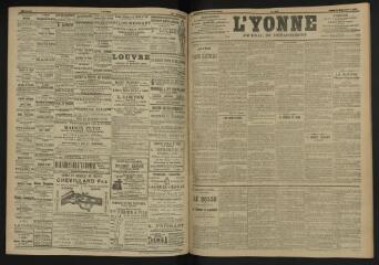 3 vues - L\'Yonne, journal du département, n° 222, jeudi 22 septembre 1904 (ouvre la visionneuse)