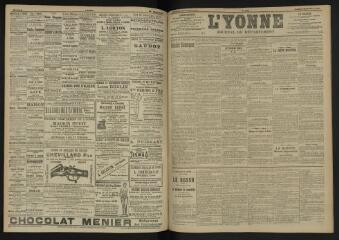 3 vues - L\'Yonne, journal du département, n° 228, jeudi 29 septembre 1904 (ouvre la visionneuse)