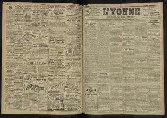 3 vues - L\'Yonne, journal du département, n° 229, vendredi 30 septembre 1904 (ouvre la visionneuse)