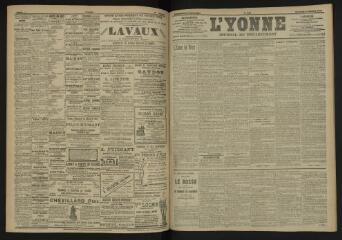 3 vues - L\'Yonne, journal du département, n° 241, vendredi 14 octobre 1904 (ouvre la visionneuse)