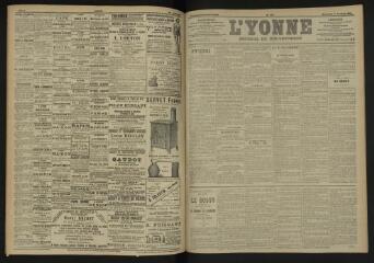 3 vues - L\'Yonne, journal du département, n° 245, mercredi 19 octobre 1904 (ouvre la visionneuse)