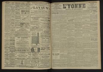 3 vues - L\'Yonne, journal du département, n° 263, jeudi 10 novembre 1904 (ouvre la visionneuse)