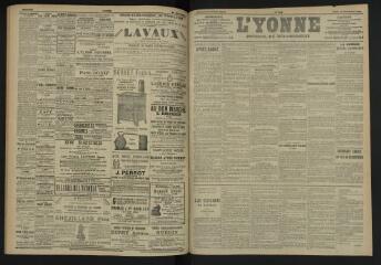 3 vues - L\'Yonne, journal du département, n° 269, jeudi 17 novembre 1904 (ouvre la visionneuse)