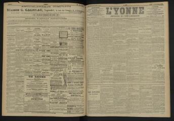 3 vues - L\'Yonne, journal du département, n° 272, lundi 21 novembre 1904 (ouvre la visionneuse)