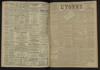 3 vues - L\'Yonne, journal du département, n° 274, mercredi 23 novembre 1904 (ouvre la visionneuse)