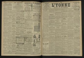 3 vues - L\'Yonne, journal du département, n° 278, lundi 28 novembre 1904 (ouvre la visionneuse)