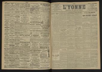 3 vues - L\'Yonne, journal du département, n° 282, vendredi 2 décembre 1904 (ouvre la visionneuse)