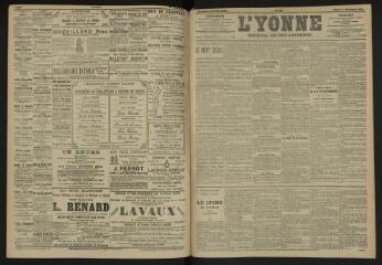 3 vues - L\'Yonne, journal du département, n° 291, mardi 13 décembre 1904 (ouvre la visionneuse)