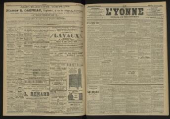 3 vues - L\'Yonne, journal du département, n° 295, samedi 17 décembre 1904 (ouvre la visionneuse)