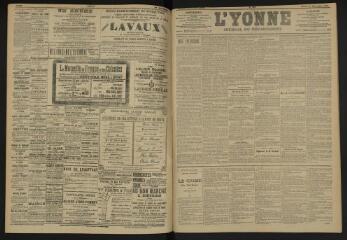 3 vues - L\'Yonne, journal du département, n° 297, mardi 20 décembre 1904 (ouvre la visionneuse)