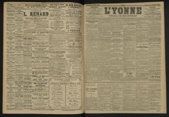 3 vues - L\'Yonne, journal du département, n° 298, mercredi 21 décembre 1904 (ouvre la visionneuse)