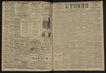 3 vues - L\'Yonne, journal du département, n° 299, jeudi 22 décembre 1904 (ouvre la visionneuse)