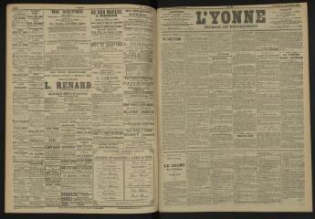 3 vues - L\'Yonne, journal du département, n° 300, vendredi 23 décembre 1904 (ouvre la visionneuse)