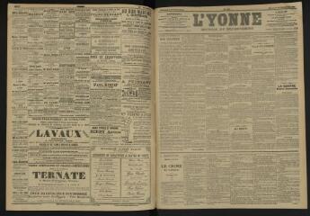 3 vues - L\'Yonne, journal du département, n° 304, mercredi 28 décembre 1904 (ouvre la visionneuse)