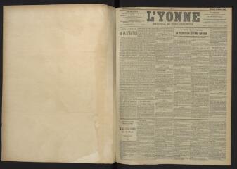 3 vues - L\'Yonne, journal du département, n° 1, mardi 3 janvier 1905 (ouvre la visionneuse)