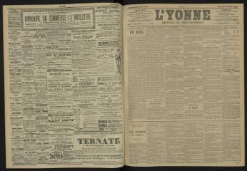 3 vues - L\'Yonne, journal du département, n° 8, mercredi 11 janvier 1905 (ouvre la visionneuse)