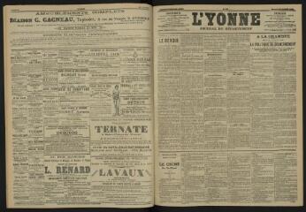 3 vues - L\'Yonne, journal du département, n° 11, samedi 14 janvier 1905 (ouvre la visionneuse)