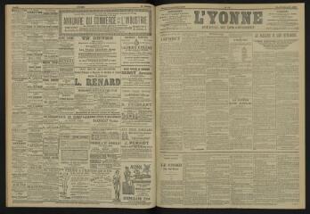 3 vues - L\'Yonne, journal du département, n° 19, mardi 24 janvier 1905 (ouvre la visionneuse)