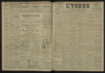 3 vues - L\'Yonne, journal du département, n° 22, vendredi 27 janvier 1905 (ouvre la visionneuse)