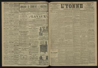 3 vues - L\'Yonne, journal du département, n° 29, samedi 4 février 1905 (ouvre la visionneuse)