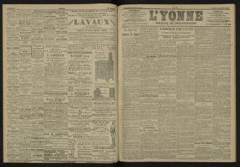 3 vues - L\'Yonne, journal du département, n° 35, samedi 11 février 1905 (ouvre la visionneuse)