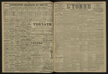 3 vues - L\'Yonne, journal du département, n° 44, mercredi 22 février 1905 (ouvre la visionneuse)