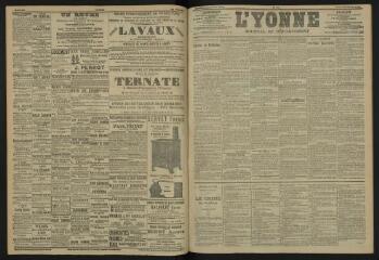 3 vues - L\'Yonne, journal du département, n° 45, jeudi 23 février 1905 (ouvre la visionneuse)