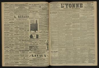 3 vues - L\'Yonne, journal du département, n° 58, samedi 11 mars 1905 (ouvre la visionneuse)