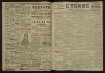 3 vues - L\'Yonne, journal du département, n° 63, vendredi 17 mars 1905 (ouvre la visionneuse)