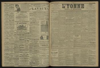 3 vues - L\'Yonne, journal du département, n° 78, mardi 4 avril 1905 (ouvre la visionneuse)