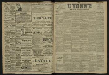 3 vues - L\'Yonne, journal du département, n° 81, vendredi 7 avril 1905 (ouvre la visionneuse)