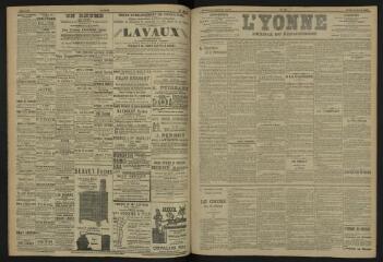 3 vues - L\'Yonne, journal du département, n° 86, jeudi 13 avril 1905 (ouvre la visionneuse)