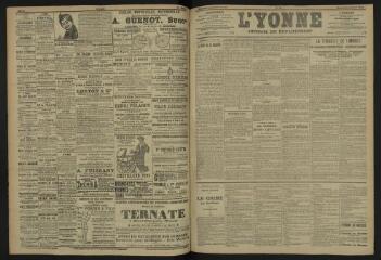 3 vues - L\'Yonne, journal du département, n° 91, mercredi 19 avril 1905 (ouvre la visionneuse)