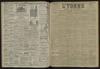 3 vues - L\'Yonne, journal du département, n° 115, jeudi 18 mai 1905 (ouvre la visionneuse)